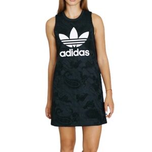 NWT! Adidas Paisley Lace Trefoil Tank Dress, Size Large